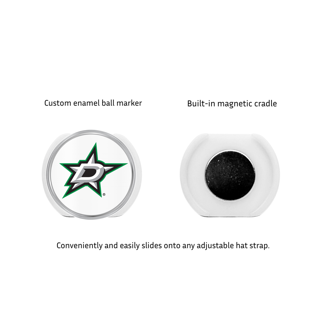 Dallas Stars Hat Clip