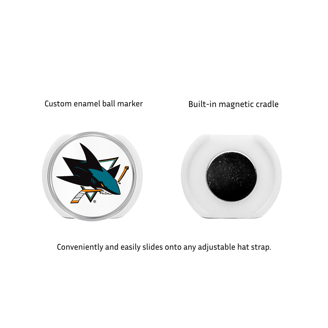 San Jose Sharks Hat Clip