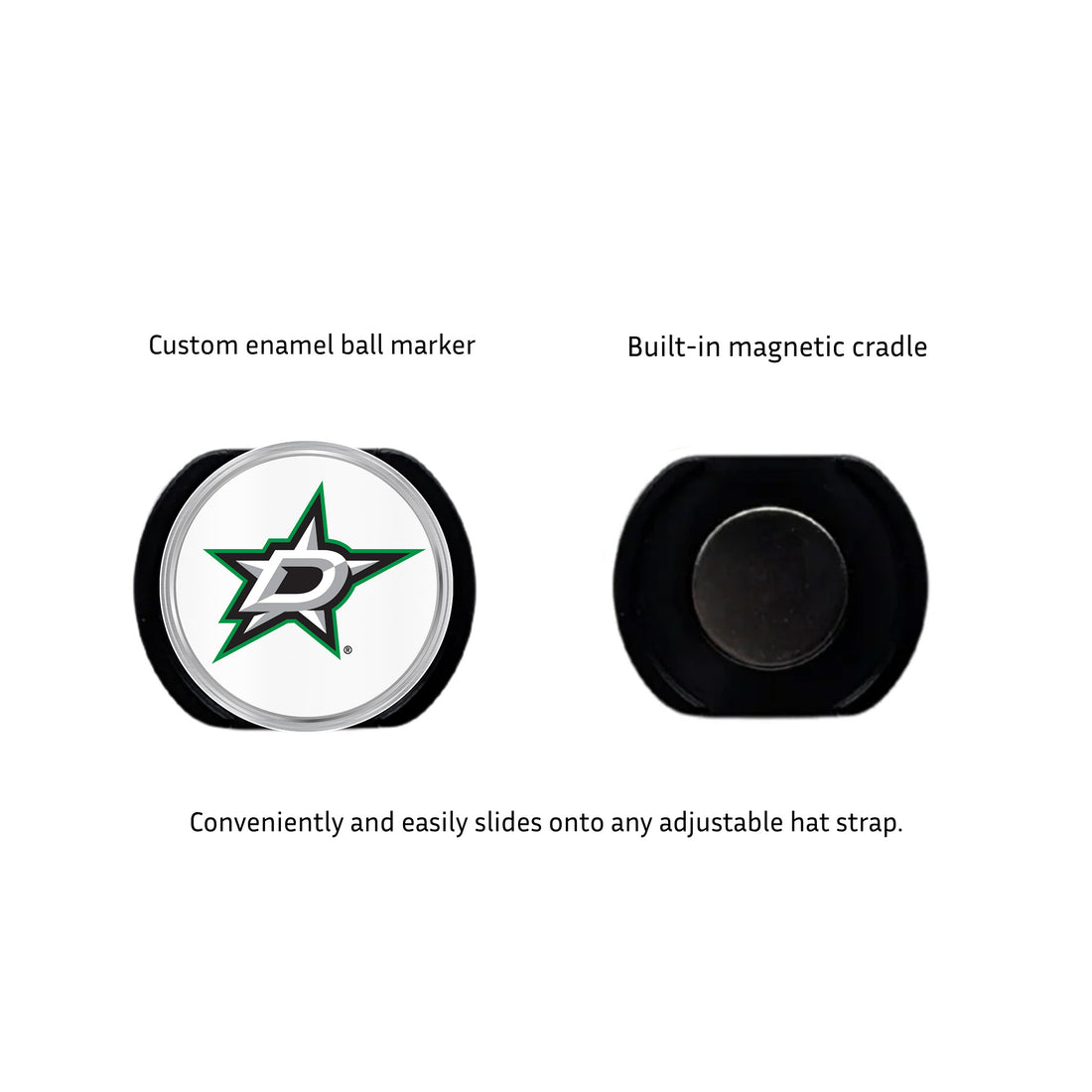 Dallas Stars Hat Clip